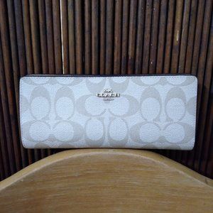 Coach Signature Slim Wallet